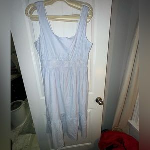 CROWN & IVY BLUE WHITE STRIPE MAXI SIZE XL